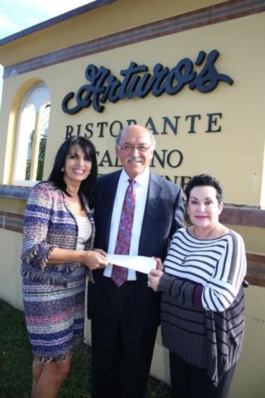 Rosaria Gismondi - Vincent Gismondi - Gail Guy - UNICO at Arturo's in Boca Raton, FL