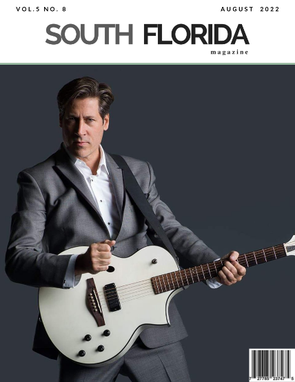 Chicago Crooner Joe Freer on the Cover of South Florida Magazine August 2022