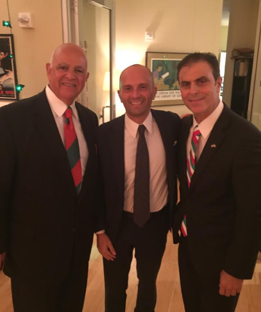 pompano beach sister cities with sorrento italy.  Frank Todari, Cristiano Musillo and Paul Finizio